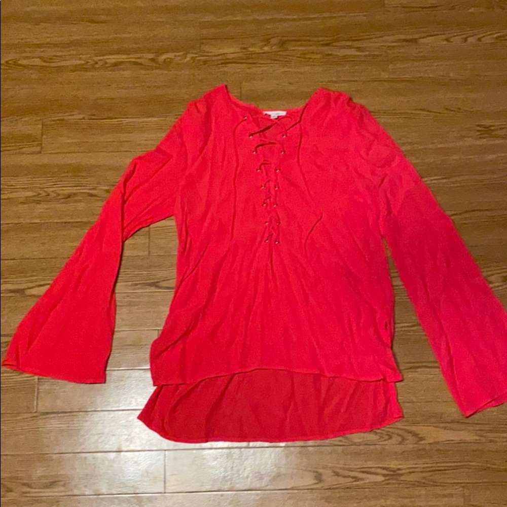 strap up blouse